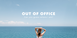 Out Of Office person at the beach